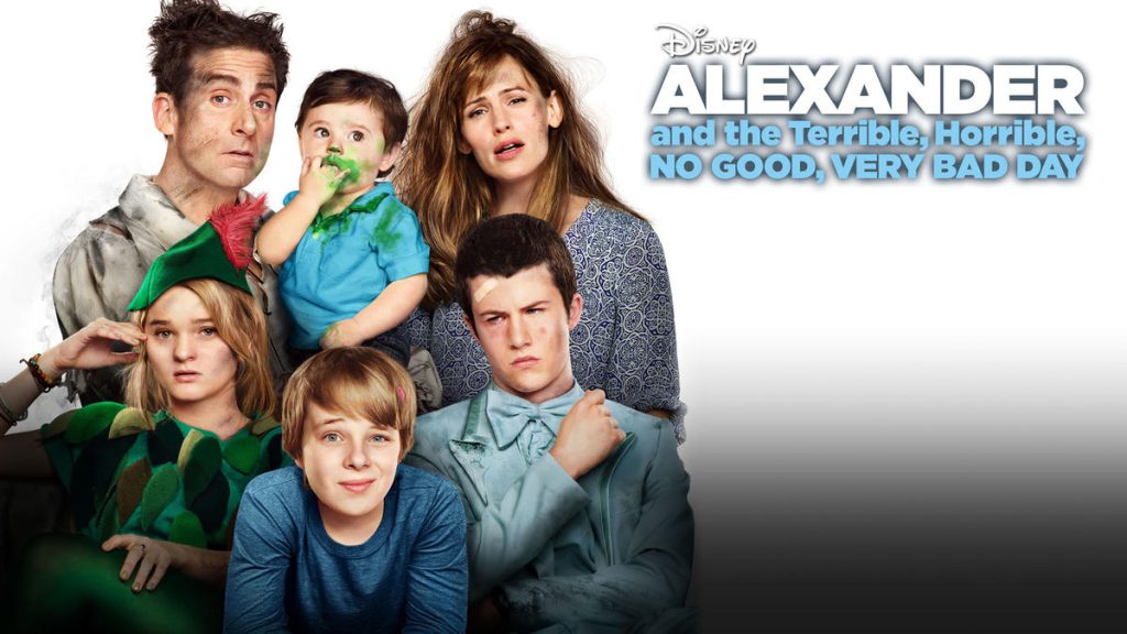 Title art for the Disney movie Alexander and the Terrible, Horrible, No Good, Very Bad Day.